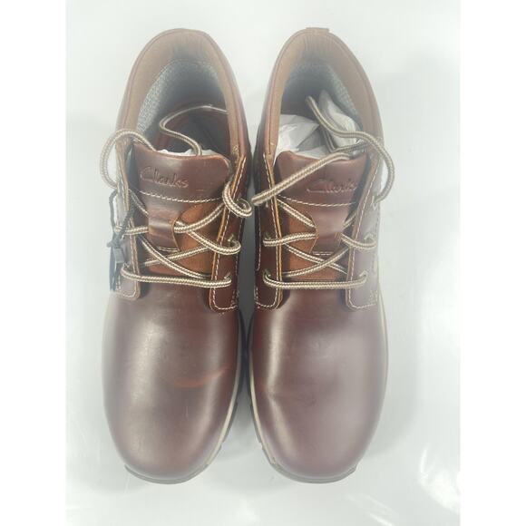 Clarks Boots Mens Size 9 Brown Leather Walpath Chukka Waterproof New Box main image 7